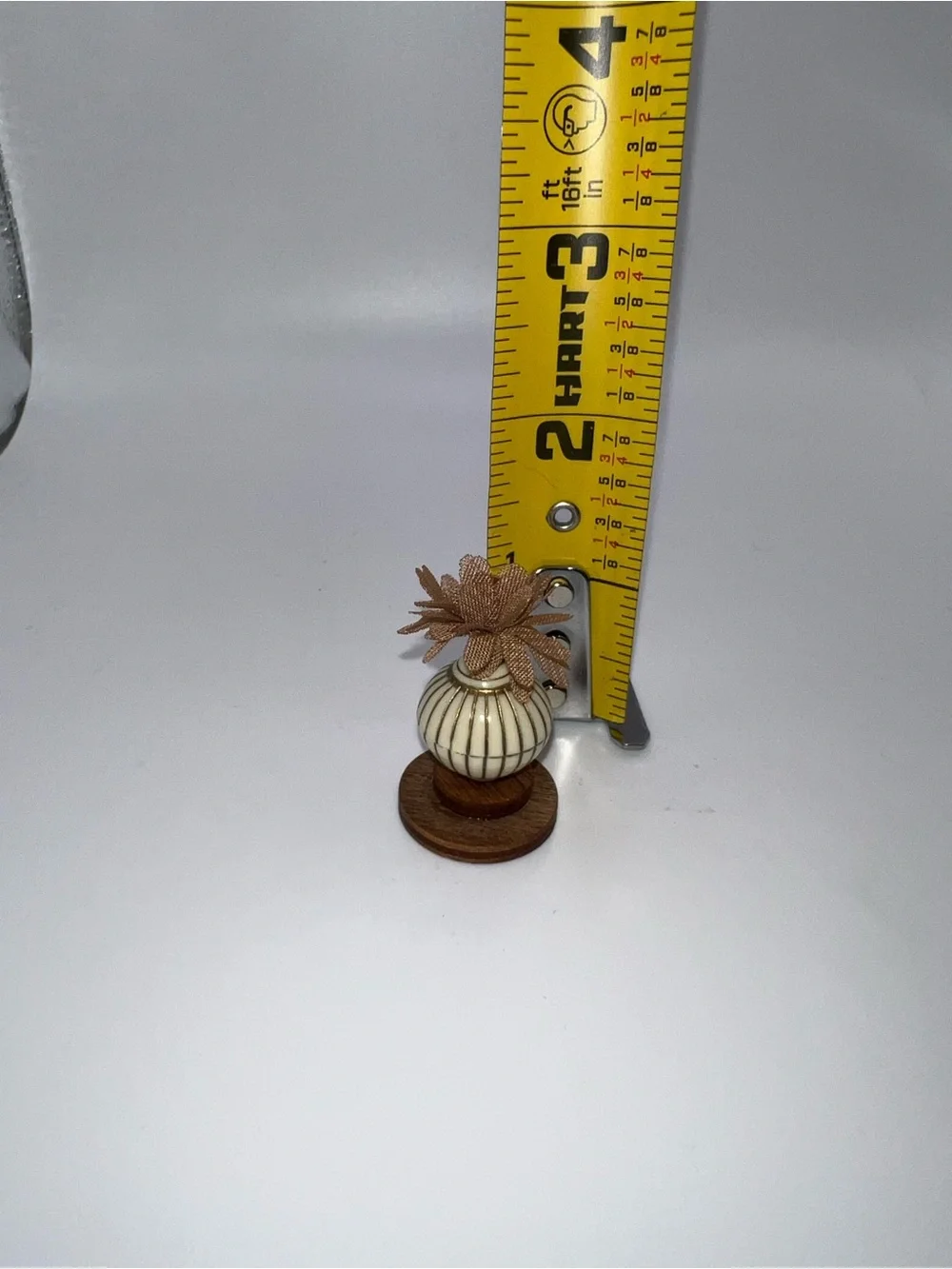 Handmade miniature dollhouse potted flowers